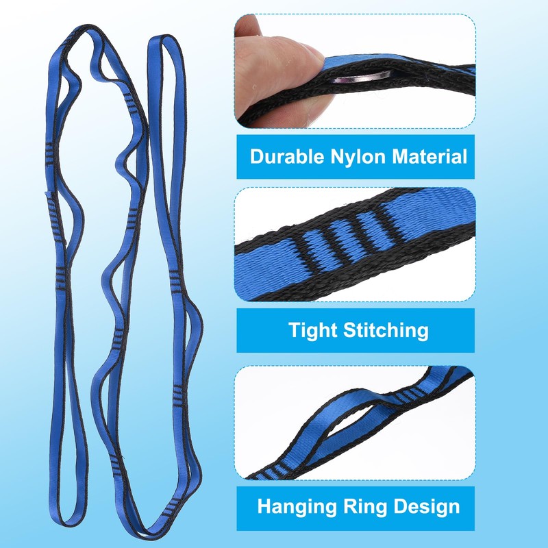 PATIKIL 59 Inch Daisy Chain Straps, 4 Pack Strong Climbing