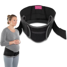 OPTP Maternity Support Belt by Diane Lee - Extra-Strong Targeted Compression Pregnancy Belts for Pelvic and Back Support During Pregnancy and/or Postpartum - (Size Medium)