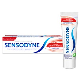 Sensodyne MultiCare Zahnfleischschutz Zahncreme, tägliche Zahnpasta mit Fluorid, bei schmerzempfindlichen Zähnen, 75ml