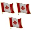 3 X Canada Canadian Diplomat Nation Country Flag Lapel Pin