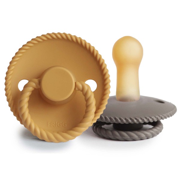 FRIGG Rope Natural Rubber Baby Pacifier | Made in Denmark