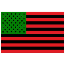 African American Flag Sticker Black Heritage Afro America Flag Stickers