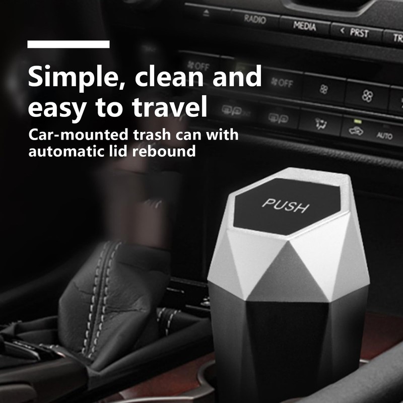 IUSOT Car Bin, Mini Car Bin, Car Trash Can with