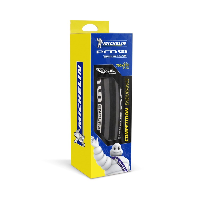 MICHELIN Llanta 700X25C (25-622) Ruta PRO4 Competition Endurance Negro/Gris Doblable