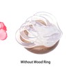 4Pcs Pacifier Adapter Rings Transparent Silicone Rings for Pacifier Clip
