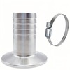 Lophtnix 2.5" Tri Clamp to 2.5" Hose Barbed Adapter SUS304
