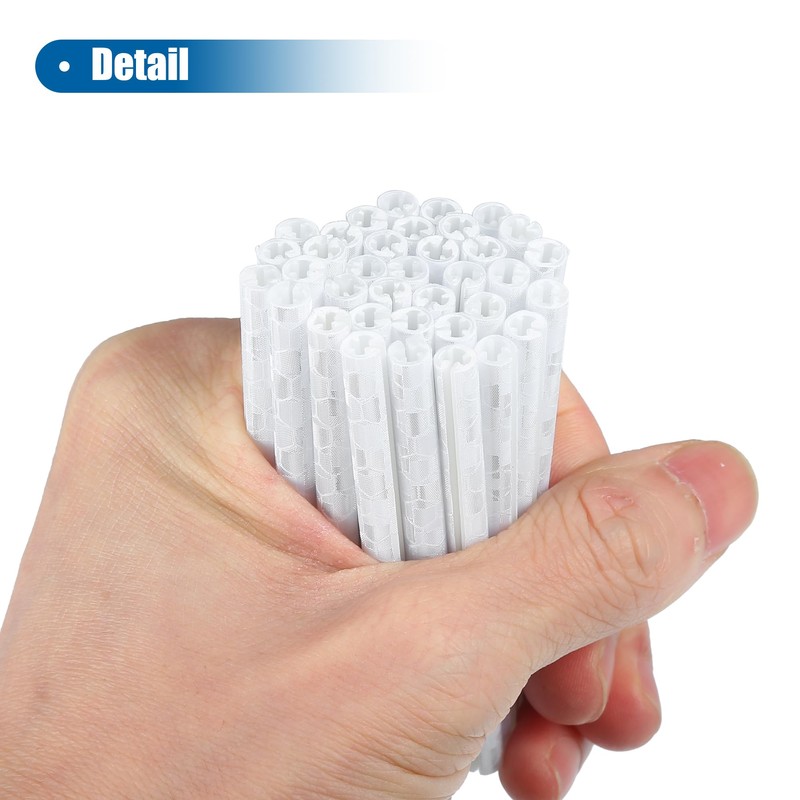 X AUTOHAUX 36pcs White Bicycle Reflectors Durable ABS Material Improves