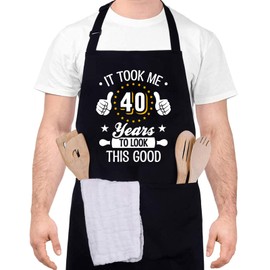 XLSXEXCL 40th Birthday Gifts for Women Men, It took me 40 years to look this good, Funny Apron gift for 40th birthday