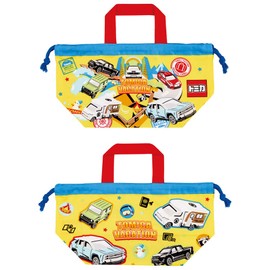 Skater KB7-A Children's Lunch Bag, Drawstring Bag, Tomica 24, Made in Japan