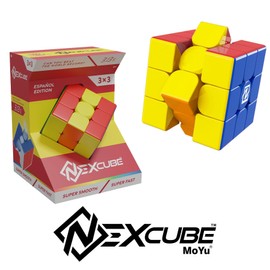Nexcube - Spanish Edition - Puzzle Game for Children from 8 Years - Cube 3 x 3 - Ultimate Family Puzzle - SpeedCube for Worldwide Setting - Easy to Use - Challenge Puzzle for 1