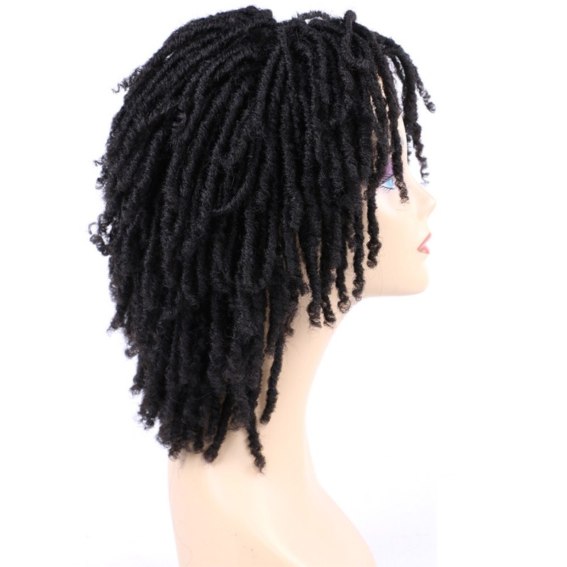6 Inch Synthetic Dreadlocks Wig Twist Wigs for Black Women