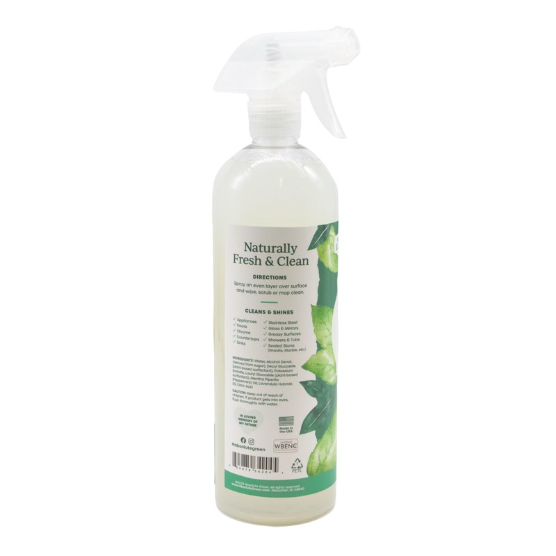 Absolute Green All Purpose Cleaner Spray, Non-Toxic, Kitchen, Bath, Countertop,