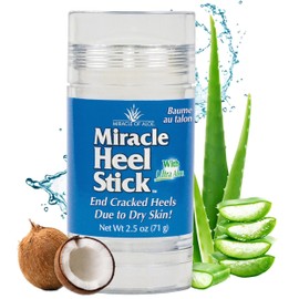 Heel Balm for Dry Cracked Feet - Miracle Heel Stick for Cracked Heel Repair - Heel Balm Stick for Cracked Heel Treatment - Formulated with Pure Aloe Vera, Tea Tree Oil, Shea & Cocoa Butters | 2.5 oz