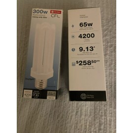 Utilitech E-39 BASE 300w # 0933409 CFL Replacement Daylight Bulb Non Dimmable