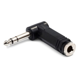 Hosa GPP-273 1/4" TRS to 1/4" TRS Right Angle Adaptor