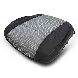 A-Premium Front Driver Seat Bottom Cover Compatible with Nissan Titan 2005 2006 2007 Gray Black-Like