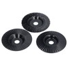 3PCS Set Wood Grinding Wheel Black Color 100mm Diameter 16mm