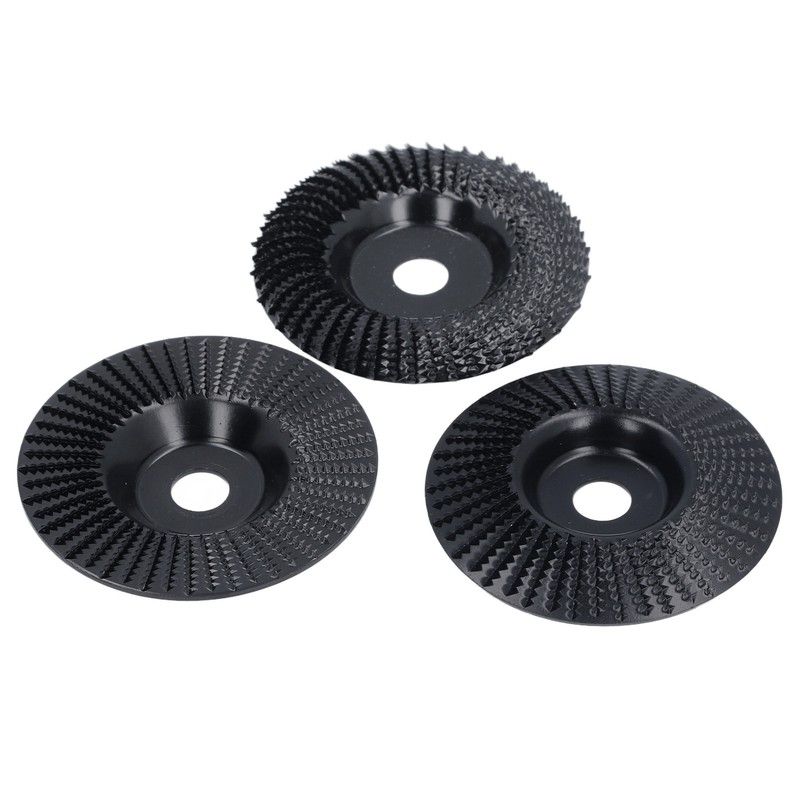 3PCS Set Wood Grinding Wheel Black Color 100mm Diameter 16mm