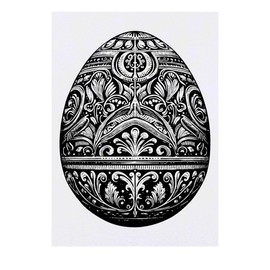 'Fancy Egg' Temporary Tattoo - Water Resistant, Skin-Safe, Non-Toxic Transfer (TO00085259)