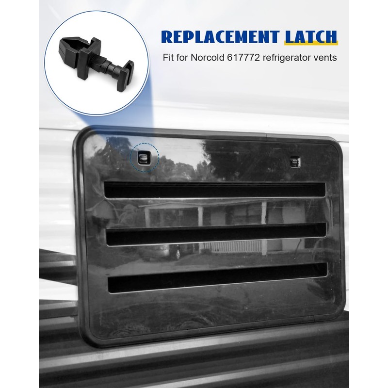 ULXIOM 20 Pack RV Vent Latch Clips Replacement, Quarter Turn