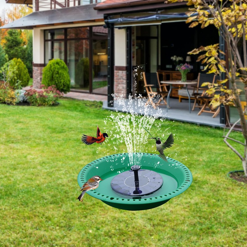 OVZILKI Bird Baths for Outdoors Heavy Duty, 10 inch BirdBath