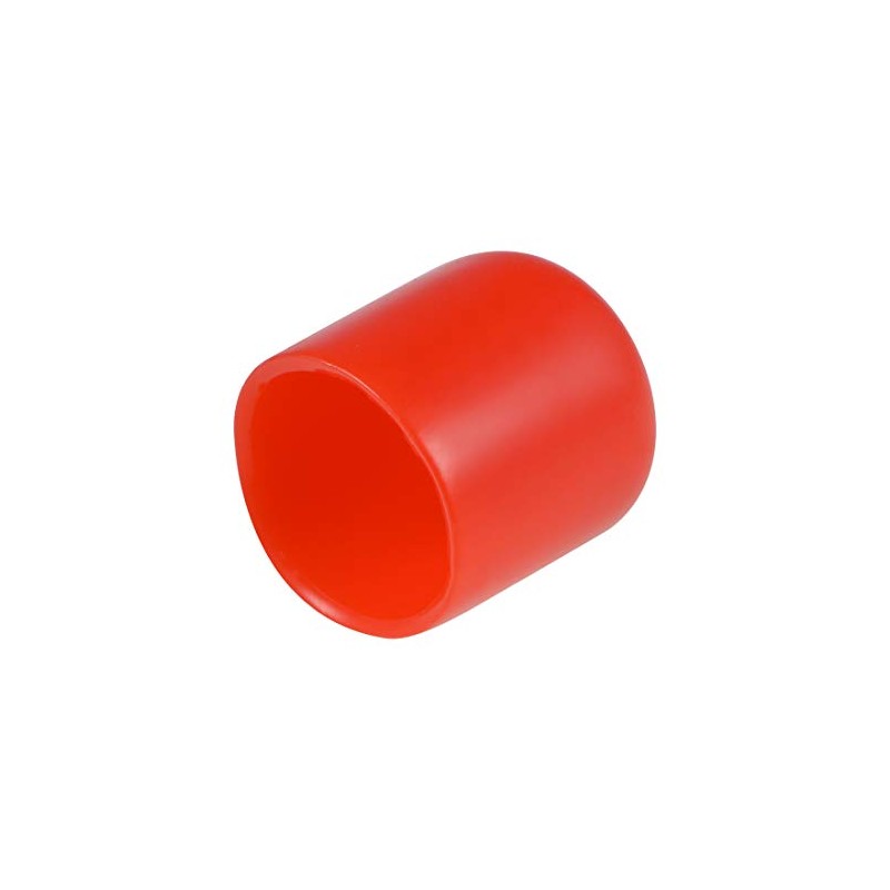 sourcing map Rubber End Caps 15 mm ID Vinyl Round