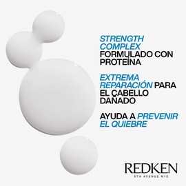 REDKEN - Tratamiento Extreme Anti-Snap 250ml Tratamiento fortificante y anti-quiebre para cabello dañado Reduce el quiebre y las puntas abiertas Strength Complex contiene Proteínas y Keratina 250ml