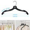 Donext Plastic Hangers with 360 Swivel Metal Hook, Heavy Duty