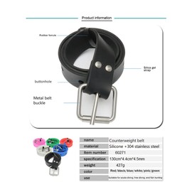 Hopbucan Weight Belt Waist Weight Quick Release Buckle for Scuba Freediving Fishing White