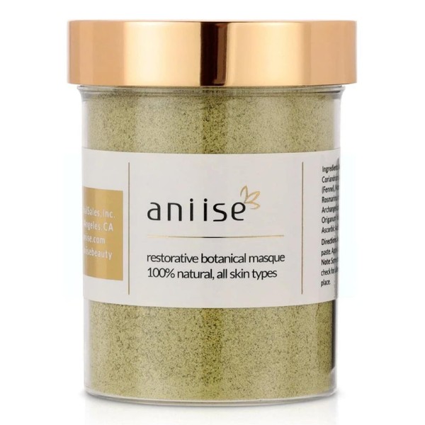 Aniise Restorative Botanical Green Tea Face Mask Powder Skin Care Deep Cleansing Loaded with Vitamin C, E and B+ Collagen, Blemish-Prone Combination Face Mask Skincare Facial Products 8 Oz