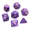 Purple Nebula Polyhedral Dice 7 PCS
