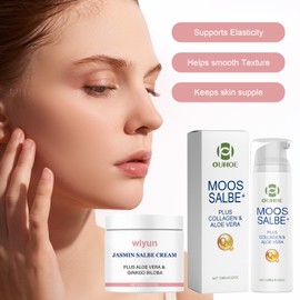 Jasmine Ointment Eyes Contains Collagen and Aloe Vera Jasmine Ointment Active Jasmine Ointment Eye Cream for Dark Circles Tired and Swollen Eyes Hideaway Eyelids with 1 Tube Organic Yeast Anti-Wrinkle