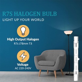 KINGYEENUO 6X 150W R7S Halogenstab 78mm Dimmbar 2700K Warmweiß 1300LM J-Typ Doppelendige Halogenlampe für Arbeitsleuchten Sicherheitsleuchten Stehlampen Landschaftsbeleuchtung