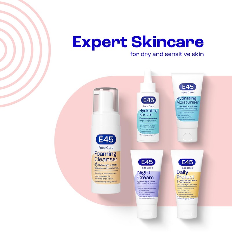 E45 E45 Face Moisturiser – Hydrating Face Cream for Long-Lasting