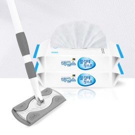 Lievens stick mop + rolling board + wet mop cleaning cloth (60 sheets) / 리벤스 막대걸레+밀대판+물걸레청소포(60매)