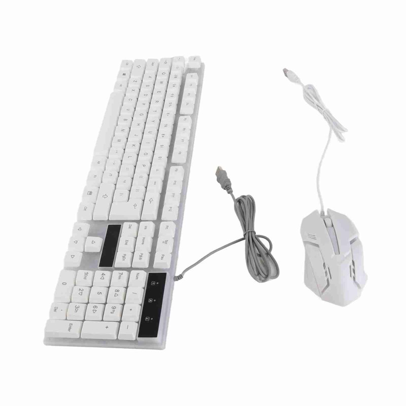 Keyboard and Mouse Combo 104 Keys RGB Backlit USB Wired