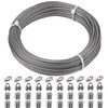 1/8 Inch Stainless Steel Wire Rope Cable Kit,100 ft Length