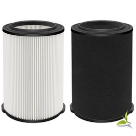 LVJUSEN VF4000& VF7000 Replacement Filter fits Ridgid Shop Vacuums 5-20 Gallon& Husky Shop Vacuum 6-9 Gallon with Extra Foam Sleeves -2 Pack