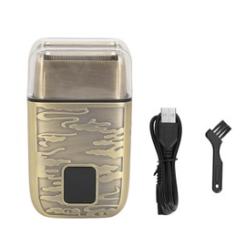 Electric Hair Clipper Retro Portable Efficient Dual Head Cordless Beard Trimmer for Home Travel