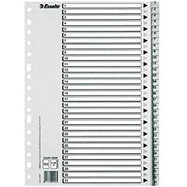Esselte Plastic index Numeric, PP, Range Eco, Grey Type 1-31 A4 grey