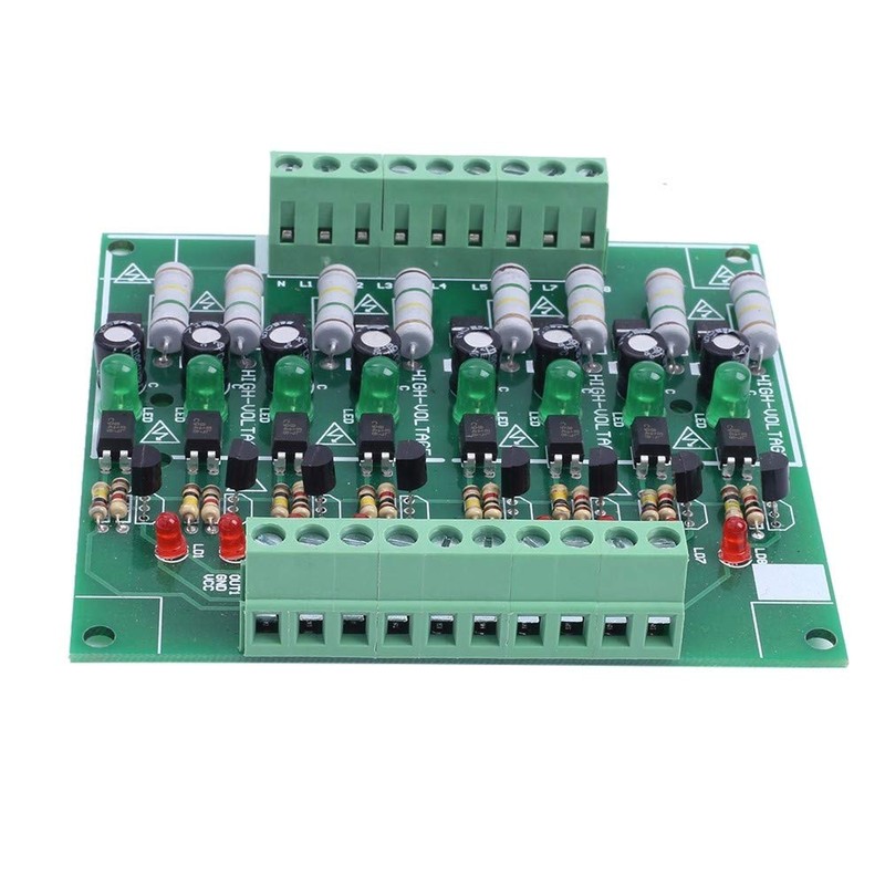 AC 110V 220V 8 Channel Optocoupler Insulation Module, NPN Low