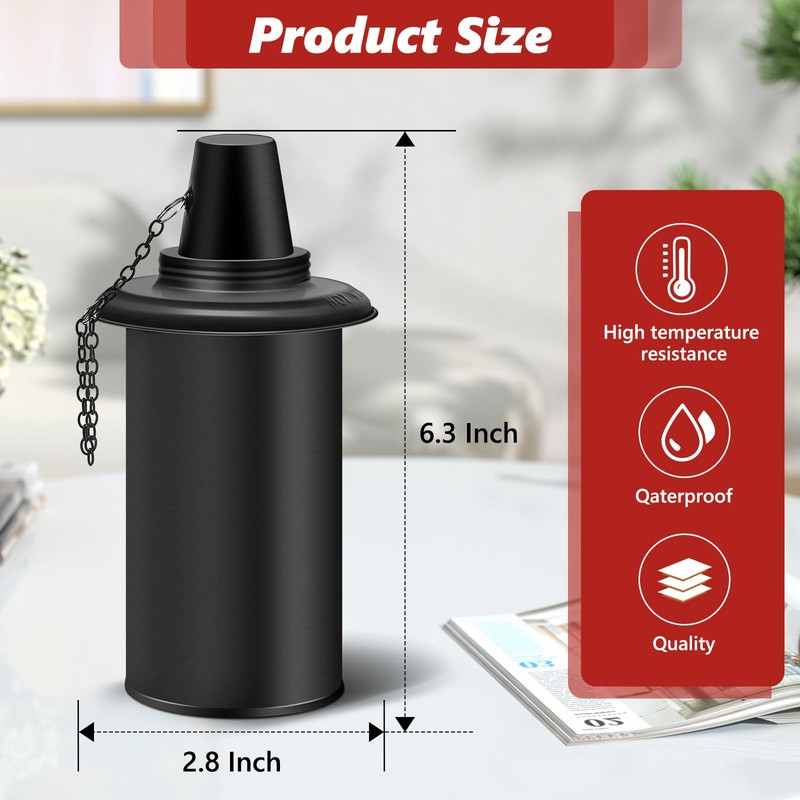 ZSPENG 4 Pack Torch Replacement Canisters, 16oz Bamboo Lantern Refillable