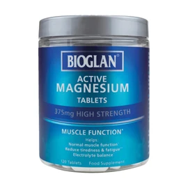 Bioglan Active Magnesium | Supports Muscle Function | 120 Tablets, 120 Tablet