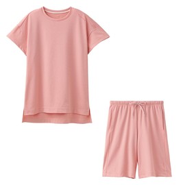 [ベネクス] リカバリーウェア 一般医療機器 スタンダードドライ+ レディース 半袖 ショートスリーブ ハーフパンツ 上下セット サクラ M