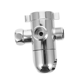 Angoily 1pc Tee Water Distributor Sink Valves Divider 3- Way Shower Diverter Extender Garden Hose Splitter Metal Hose Extension Faucet Water Divider American Style Socket Abs