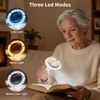 JARLINK Magnifying Glass with Light and Stand, 3 Modes Foldable