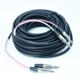 Arklove 30ft TRS Snake Cables Audio Balanced Patch 1/4 to 1/4 Cable 2 Channel Connector Digital Splitter Microphones Stage & Studio Recording Studio Equipment Profesional Cable