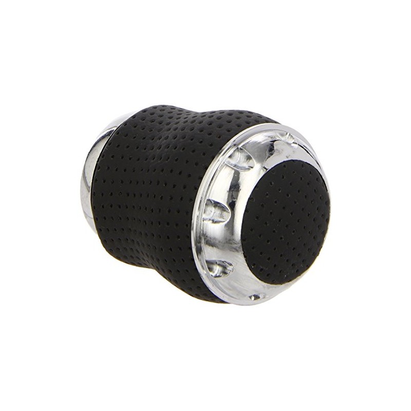 Carpriss 72512792 Leather Gear Knob – Aluminium/Black