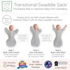 SwaddleDesigns Transitional Swaddle Sack, Arms Up Half-Length Sleeves & Mitten