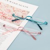 Half Reading Glasses - 2 Pairs Half Rim Metal Frame